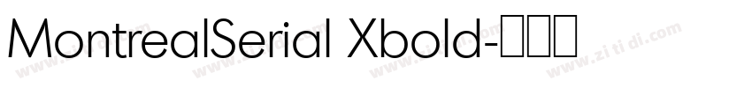 MontrealSerial Xbold字体转换